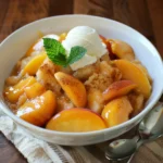 Peach Cobbler with Cake Mix