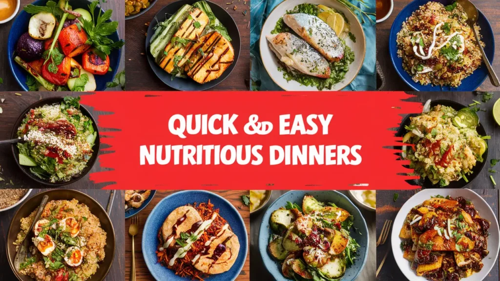 Quick and Easy Nutritious Dinners: Stuffed Sweet Potatoes, Grain Bowls & More