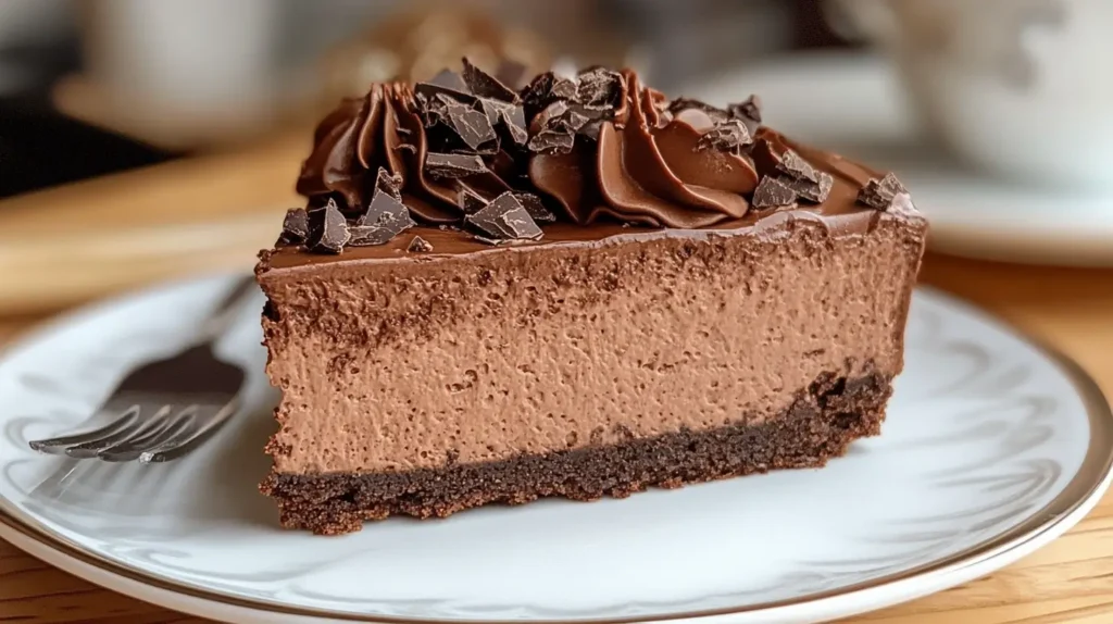 Easy-No-Bake-Chocolate-Cheesecake