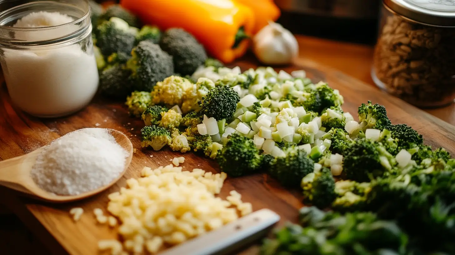 Broccoli Rice Casserole ingredients