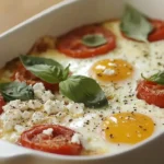 Tomato and Feta Baked Eggs Recipe