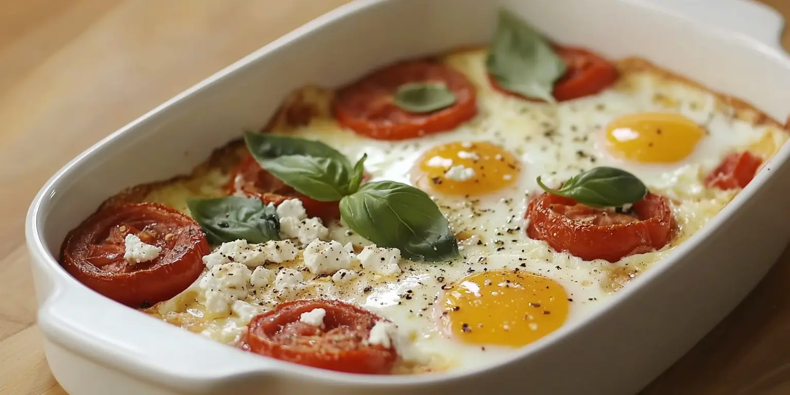 Tomato and Feta Baked Eggs Recipe