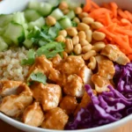 Peanut Chicken Protein Bowls