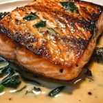 Pan-Seared Salmon with Creamy Florentine Sauce