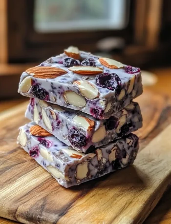 blueberry nougat artisanal close-up