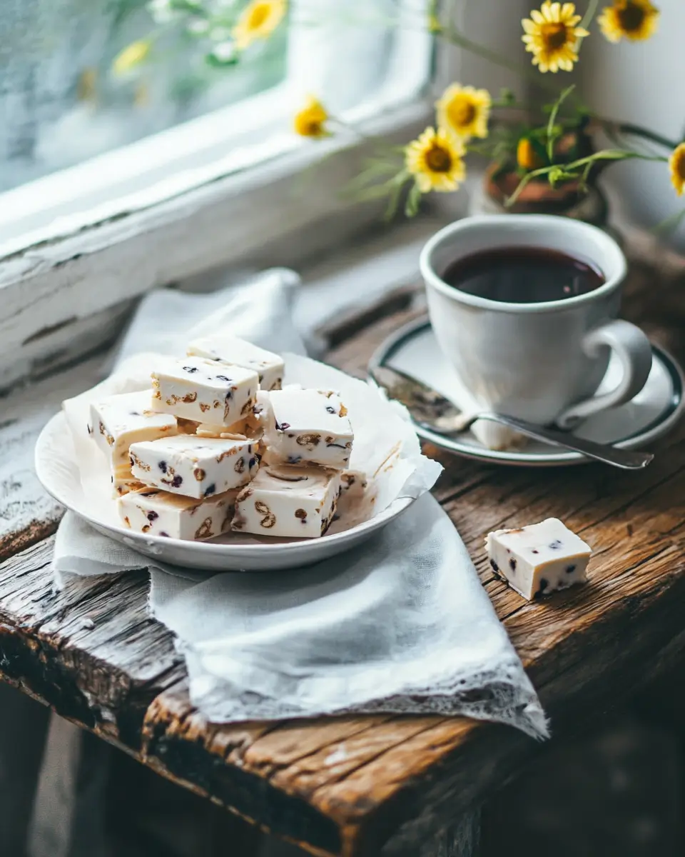 blueberry nougat pairings with coffee and tea