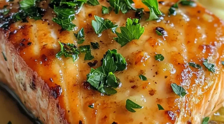 Texas Roadhouse-Style Baked Salmon with Lemon Garlic Butter