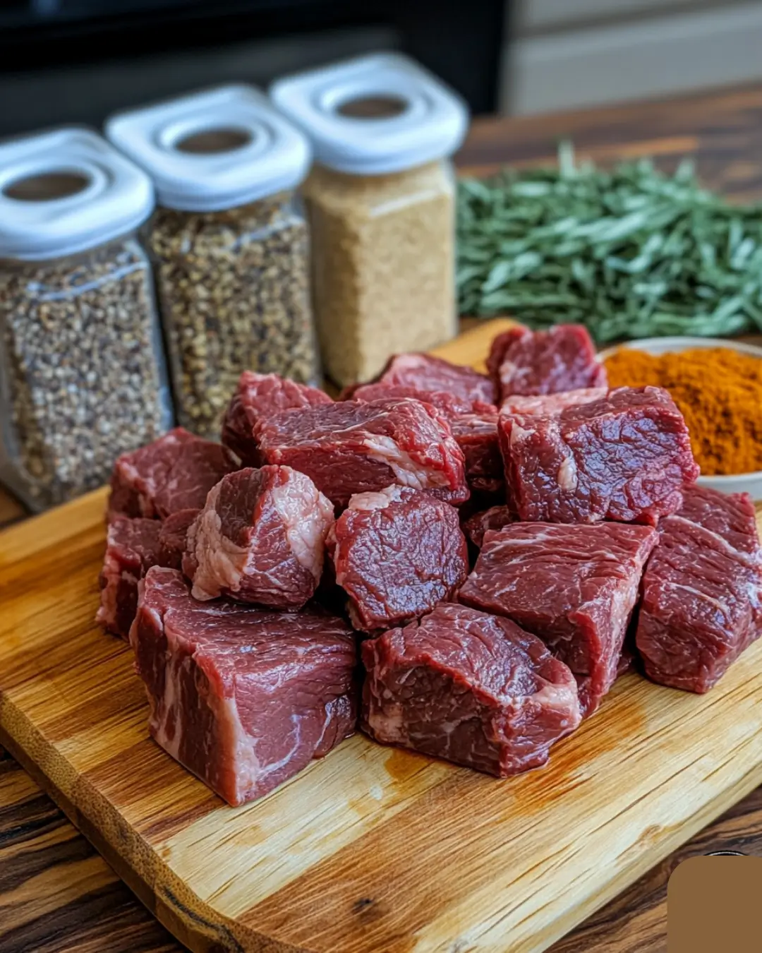 Chuck roast and gravy ingredients for Beef Manhattan