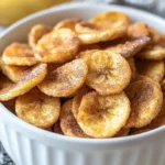Cinnamon Sugar Air Fryer Banana Chips