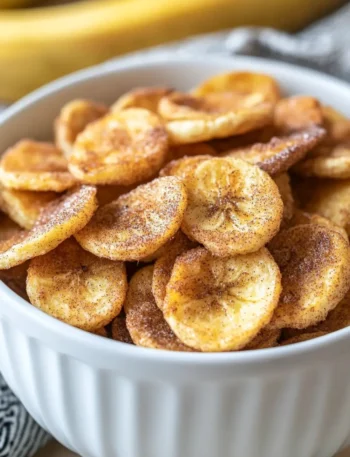 Cinnamon Sugar Air Fryer Banana Chips