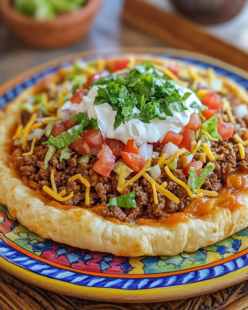 fry bread recipe Navajo taco topping