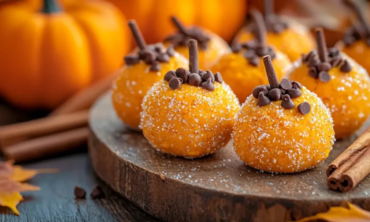 Pumpkin Cheesecake Truffles