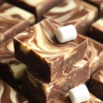 Chocolate Marshmallow Swirl Fudge