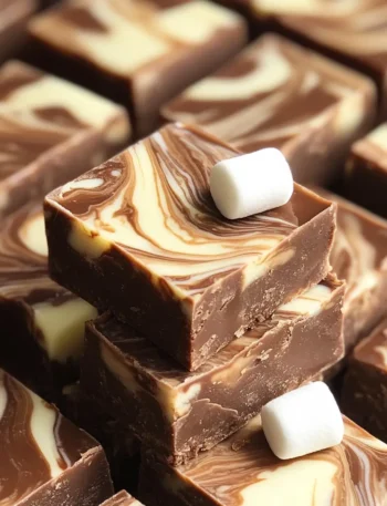 Chocolate Marshmallow Swirl Fudge