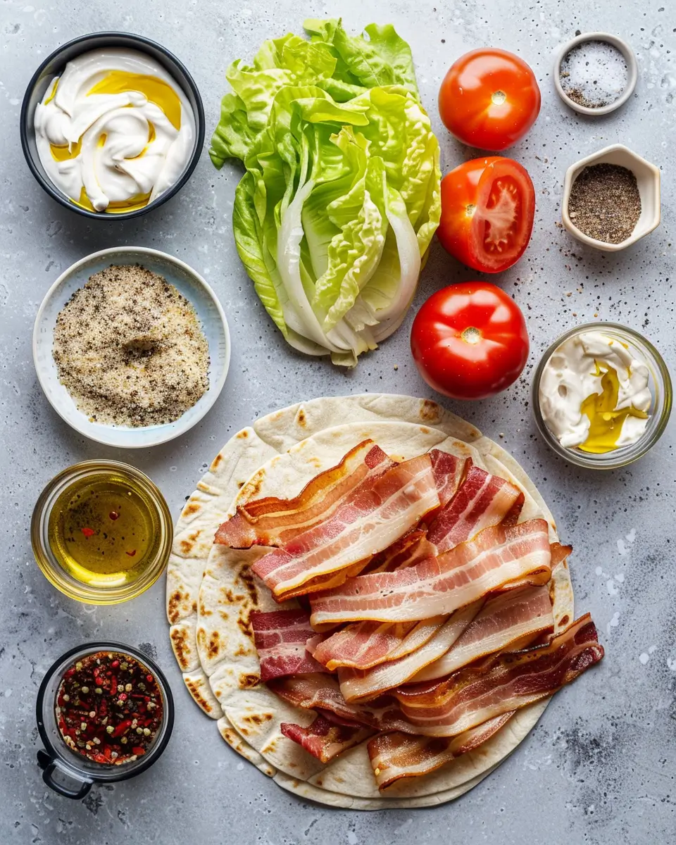 low carb BLT wrap ingredients