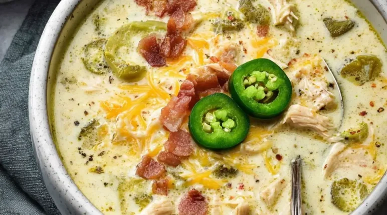 Jalapeño Popper Chicken Soup