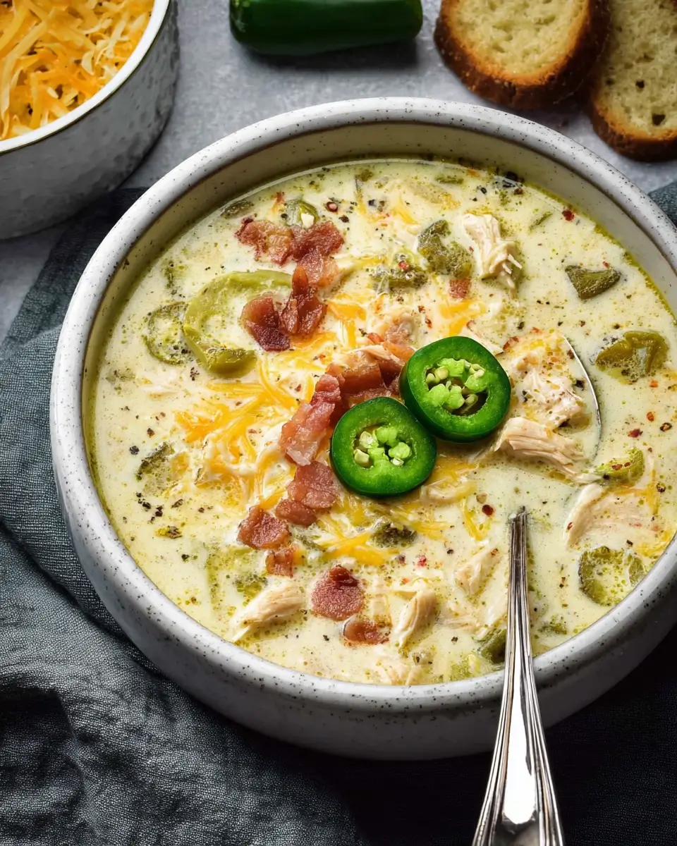 Jalapeño Popper Chicken Soup