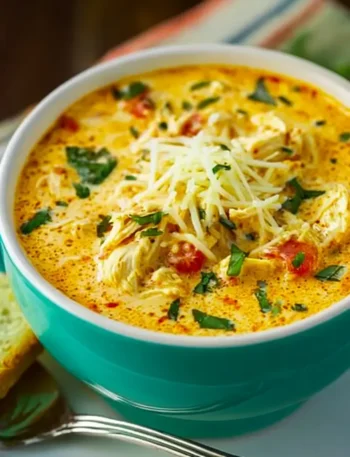Crock Pot Creamy Chicken Parmesan Soup