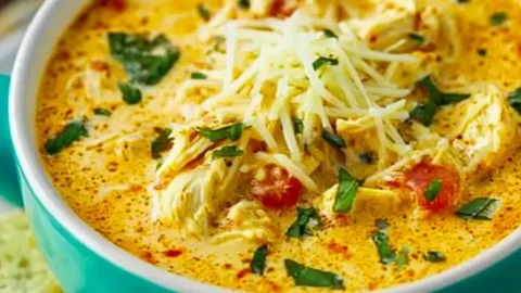 Crock Pot Creamy Chicken Parmesan Soup
